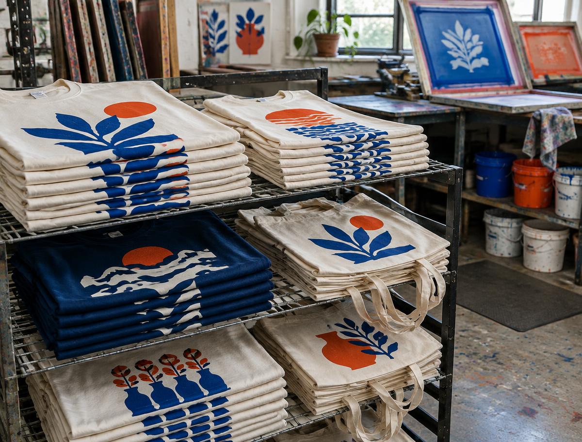 Serigrafia textil en el taller de LHospitalet