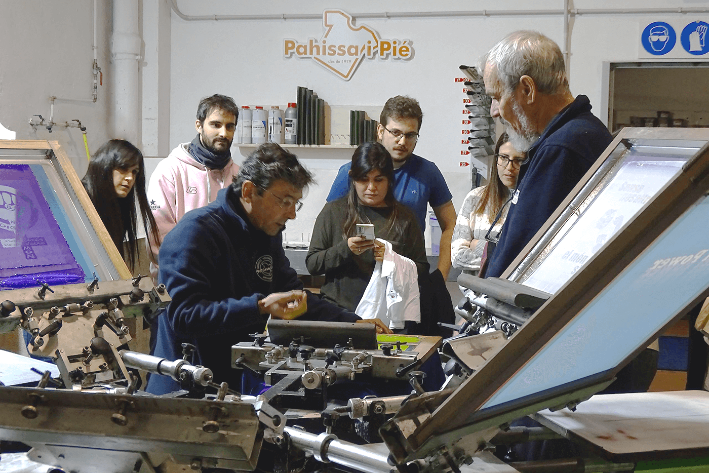 Taller de serigrafía real de Pahissa i Pié en L'Hospitalet