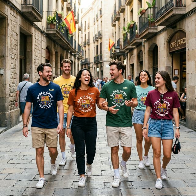 Camisetas de grupo en varios colores