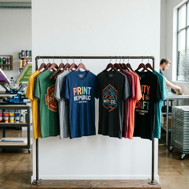 Camisetas personalizadas preparadas para imprimir