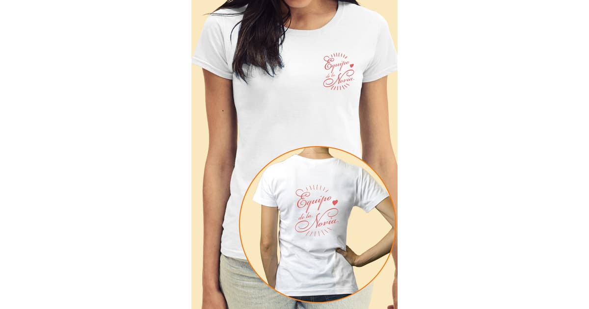 Camiseta equipo de la novia